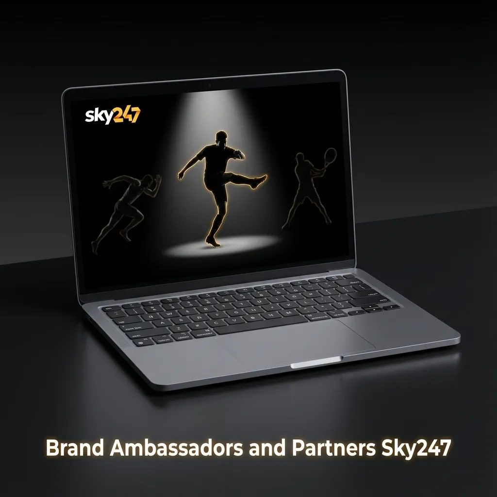 Collage of Sky247 logo with former cricket players, T20 team jerseys, stadium ads, and IPL‑themed promotional graphics