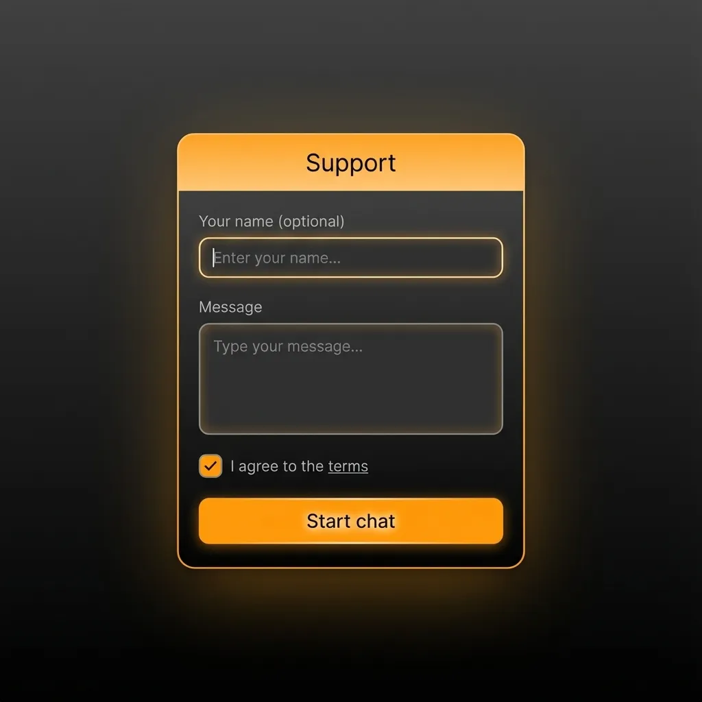 Illustration of a desktop with icons for live chat, email, phone, and social media, showing multiple customer support options.