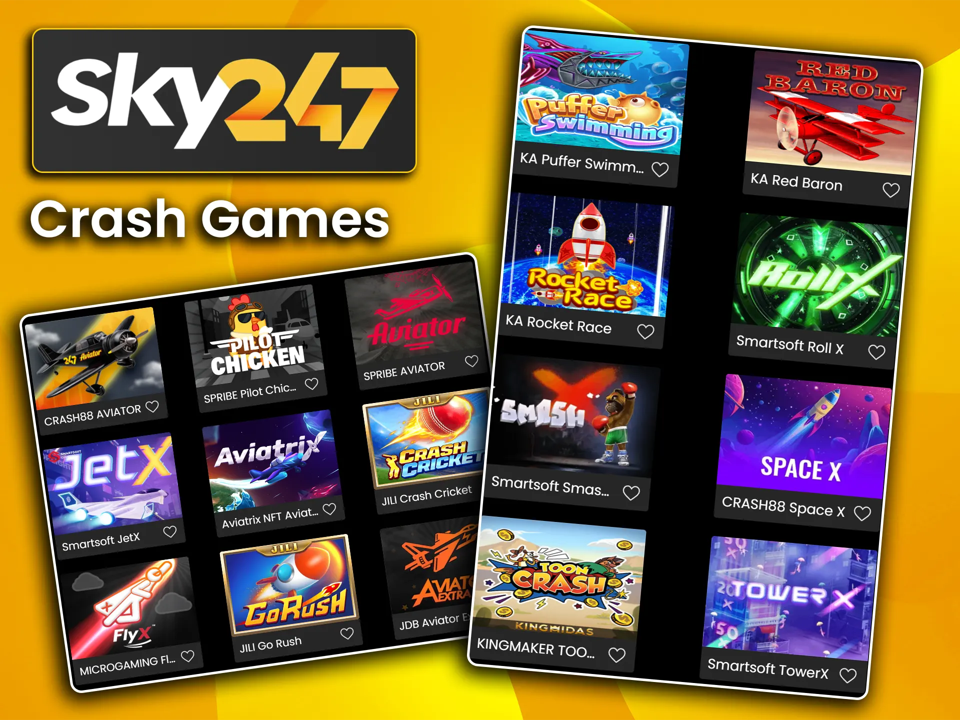 Try your luck at crash games on Sky247.