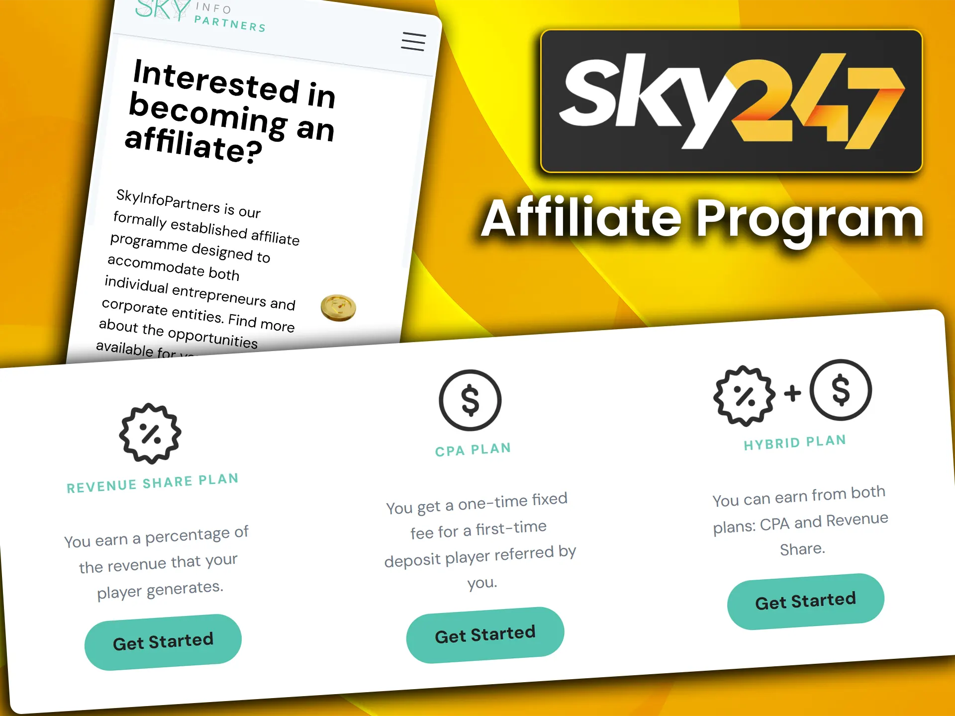 Become a Sky247 partner and start earning money.
